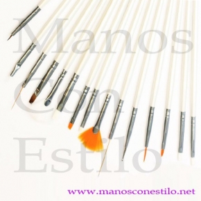 KIT PINCELES DE DECORACIN BLANCOS