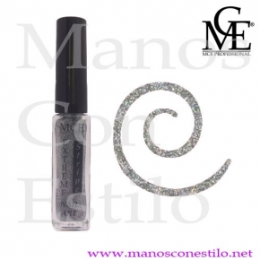 NAIL ART N 12 PLATEADO